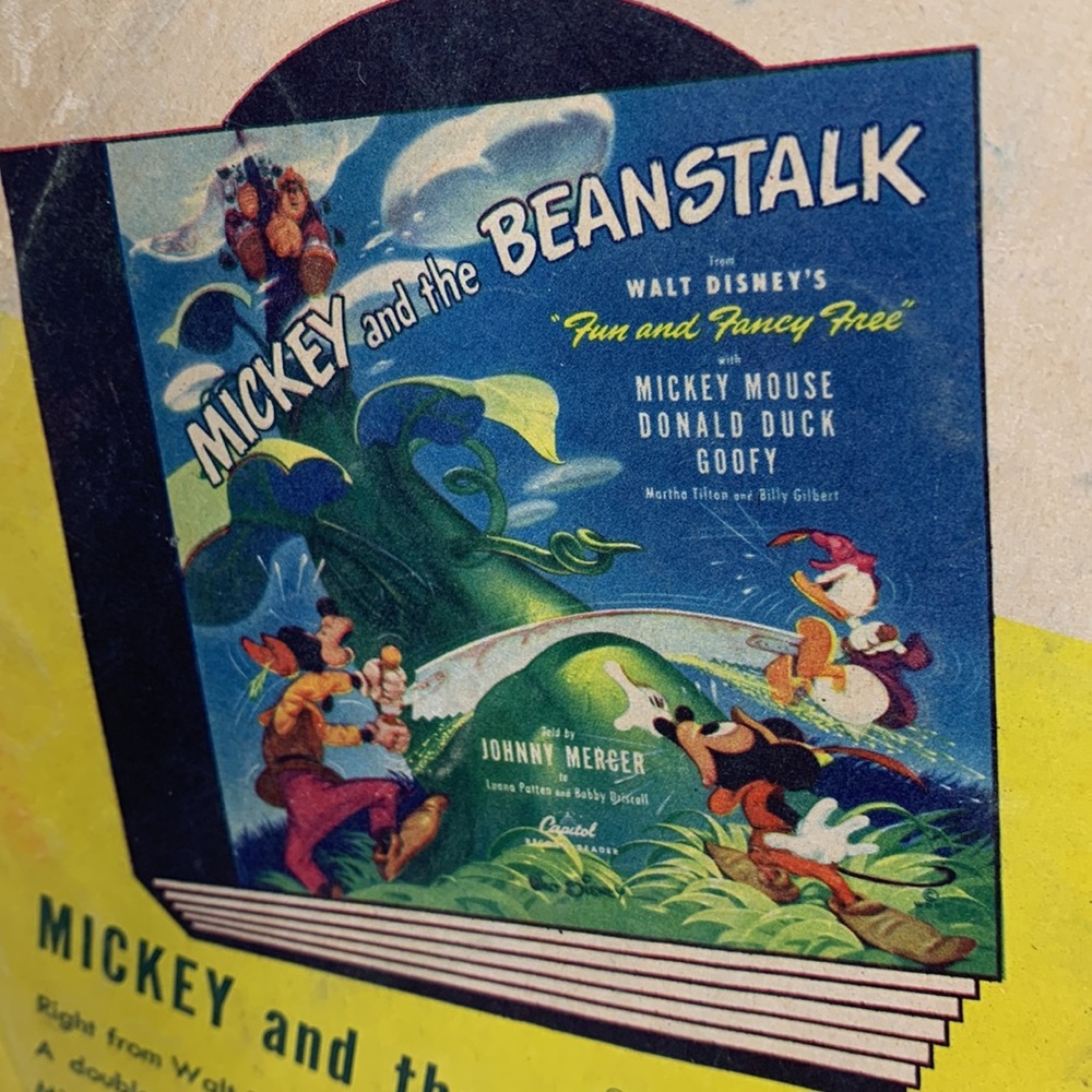 Vintage LITTLE TOOT by WALT DISNEY’S MELODY TIME record cover (only!) no record - Picture 8 of 16